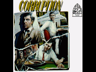Corruption title screen for Amiga